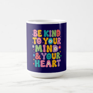 Retro Farbige Sei Freundlich Zu Deinem Verstand Ge Kaffeetasse