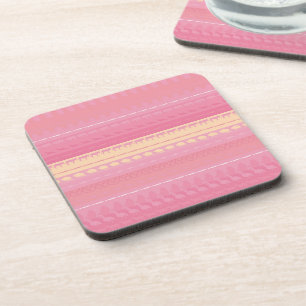 Retro Farbige Tiere Moderne Streifen Muster #15 Untersetzer