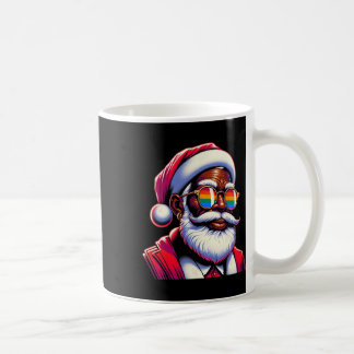 Retro farbiger schwuler Weihnachtsmann-Gesicht Reg Kaffeetasse