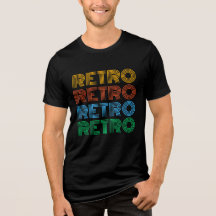 RETRO farbiger T - Shirt