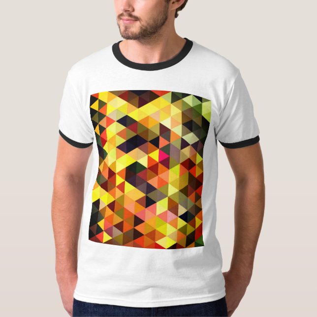 Retro-farbiges Muster der 90er Jahre T-Shirt (Vorderseite)