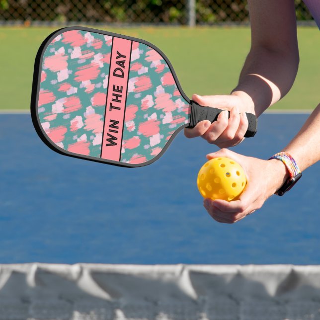 Retro-farbiges Muster Pickleball Schläger (InSitu)
