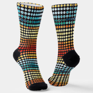 Retro-Farbpunkte Socken