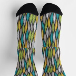 Retro-Farbsocken | Vintager Stil Socken