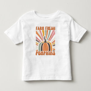 Retro Farm Fresh Pumpkins Kleinkind T-shirt