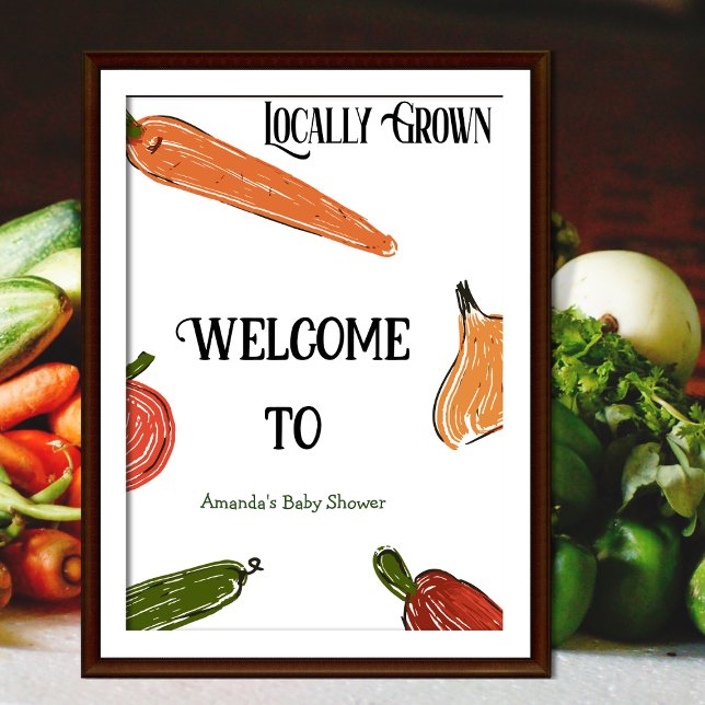 Retro Farmer's Market - Vor Ort gebaute Babydusche Poster (Von Creator hochgeladen)