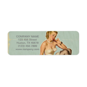 Retro Fashion Girl Hair Stylist Makeup Artist