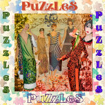 Retro Fashion Ladys<br><div class="desc">Puzzle mit Retro-Szene von Vintagen Modefrauen. Eine Vielzahl von Farben, Mustern, Collage inspiriertes Design. Ideal für Rätsel-Liebhaber, ideal auch für Geschenke (Mütter, Großmütter, Geburtstage, Freunde) haben wir einige "Vintag/Retro" Rätsel einzigartig und Spaß für diese regnerischen Tage.</div>