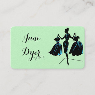Retro Fashionista Business Cards Visitenkarte