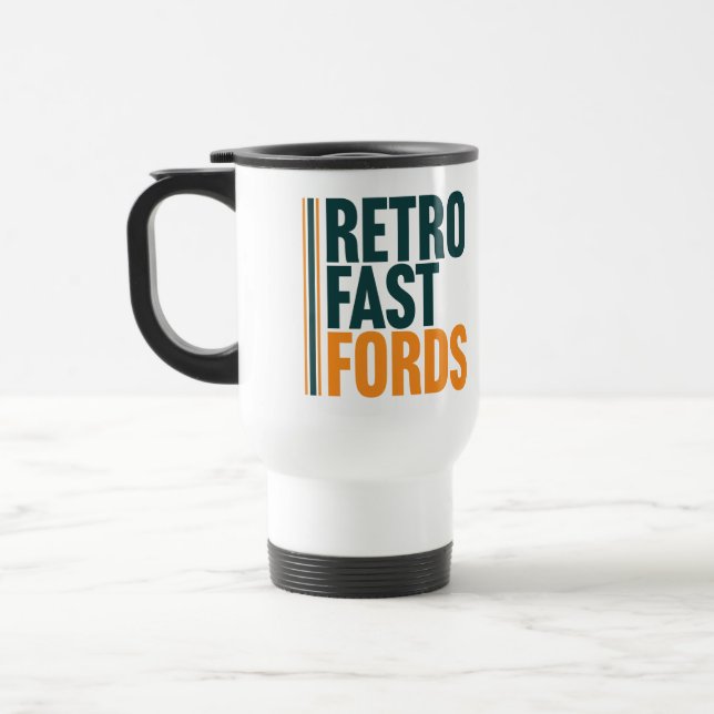 Retro Fast Fords Reisebecher (Links)