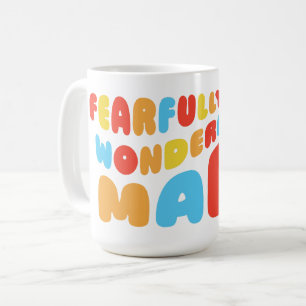 Retro Fearful & Wonderful Made Psalms 139:14 Kaffeetasse