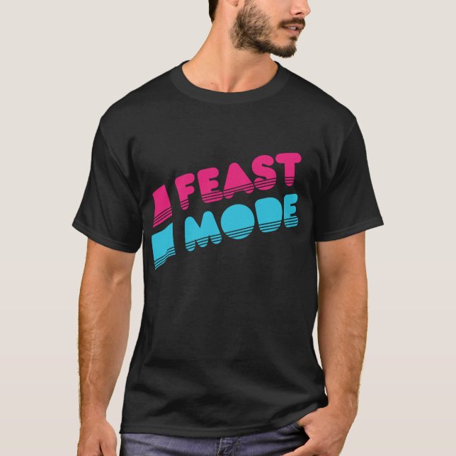Retro-Feed-Mode-Erntedank T-Shirt (Vorderseite)