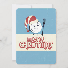 Retro-Feiertag Backen Weihnachtsgeschirr personali Feiertagskarte
