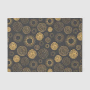 Retro-Feiertags-Gold-Sprengstern Weihnachten Seidenpapier