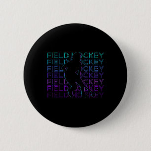 Retro Feldhockey Button