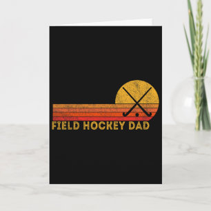 Retro Feldhockey-Vater Ll Vater Feldhockey-Spiel Karte