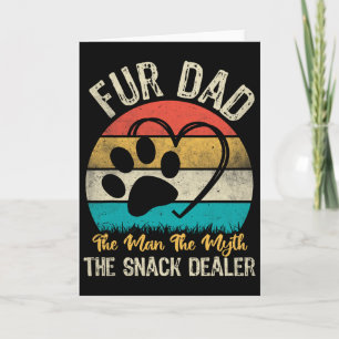 Retro Fell Papa Der Mann Der Mythos Der Snack-Händ Karte