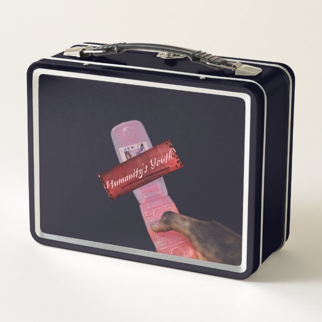 retro feminist aesthetic lunch box (Rückseite)