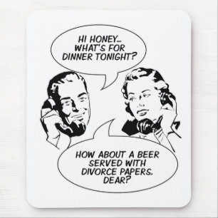 Retro Feminist Spaß Mousepad