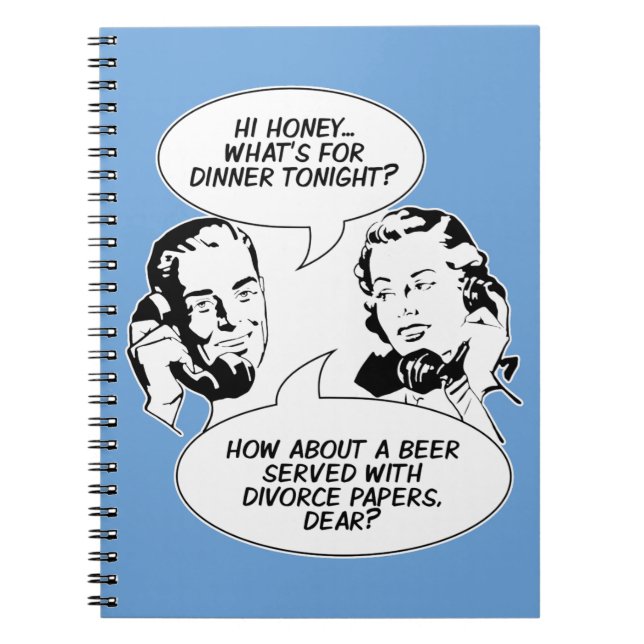 Retro Feminist Spaß Notebook Notizblock (Vorderseite)
