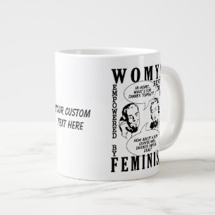 Retro Feminist Spaß Tasse