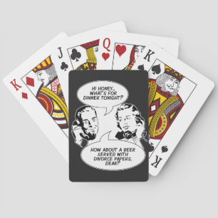 Retro-feministische Humor Spielkarten