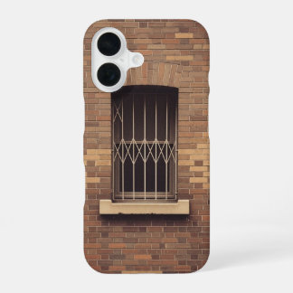 Retro-Fenster-Gitter iPhone 16 Hülle