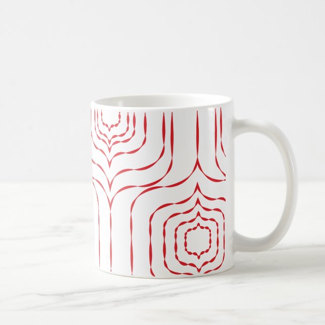 Retro Fenster-Tasse - Rot Kaffeetasse (Rechts)