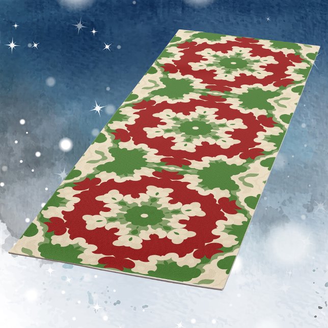 Retro Festive Mandala Yogamatte (Von Creator hochgeladen)