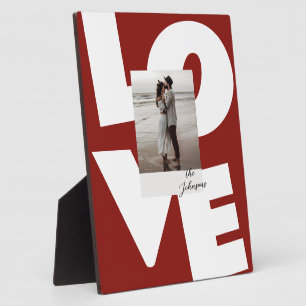 Retro-Fette-Liebe-Typografie-Ein-Foto Fotoplatte