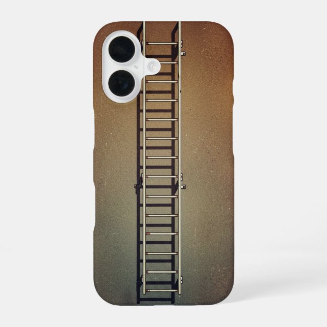 Retro-Feuerleitertreppe iPhone 16 Hülle (Rückseite)