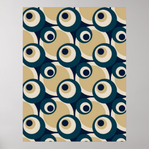 Retro Fifties Abstrakt Art Poster
