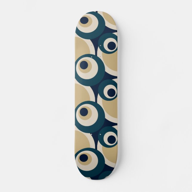 Retro Fifties Abstrakt Art - Skateboard (Vorderseite)