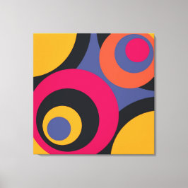 Retro Fifties Abstrakt Art Wrapped Canvas Leinwanddruck