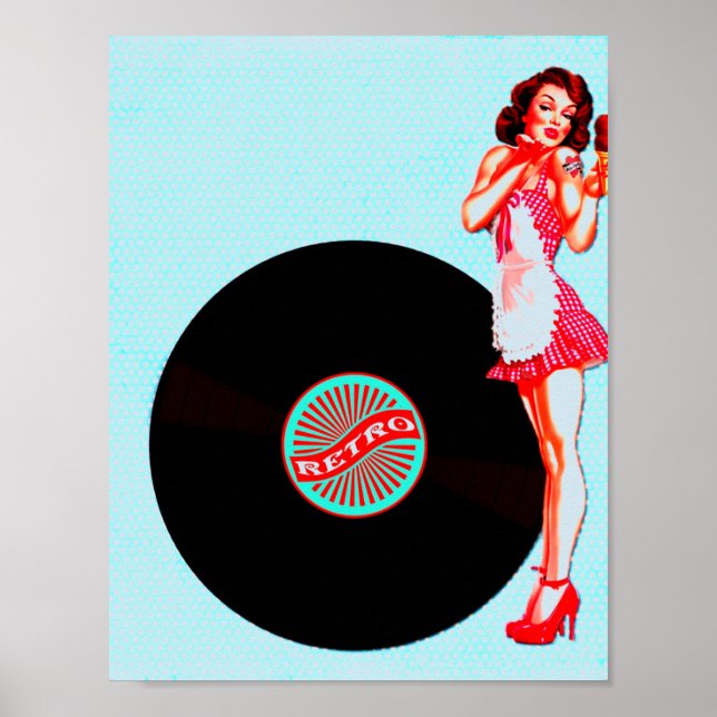 Retro Fifties Poster (Vorne)