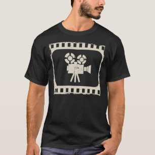Retro Film Camera Director Filmmaker Design Essen T-Shirt