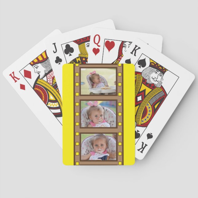 Retro Film Strip Add Up to 3 Spielkarten (Rückseite)