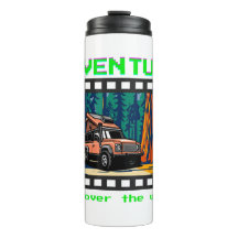 Retro-Filmstreifen-Abenteuer-Camping-Reise
