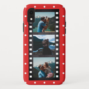 Retro-Filmstreifen rote Punkte Foto-Collage Case-Mate iPhone Hülle