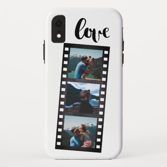 Retro Filmstrip Foto-Collage Case-Mate iPhone Hülle (Rückseite)