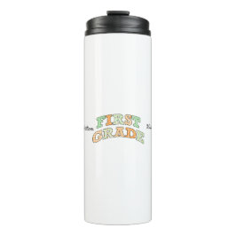 Retro First Grade Back to School Typography Thermosbecher