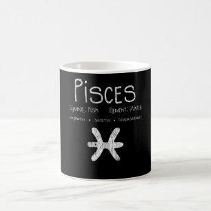 Retro Fische Sternzeichen Fisch Wasser Astrologie Kaffeetasse