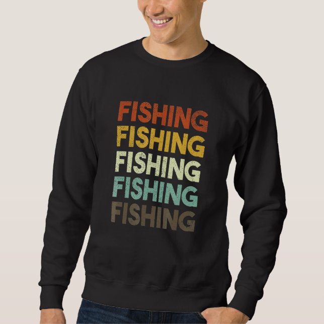 Retro Fish 80er Style Fish Sweatshirt (Vorderseite)
