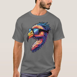 Retro Flamingo mit Sonnenbrille Classic Chill Vibe T-Shirt