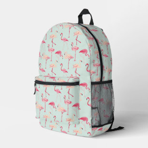 Retro Flamingo Muster Bedruckter Rucksack