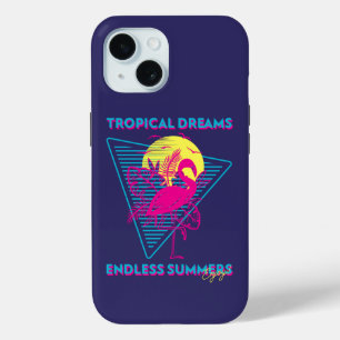 Retro-Flamingo-Sonnenuntergang-Synthwave-Stimmung Case-Mate iPhone Hülle