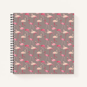Retro Flamingos Notizbuch