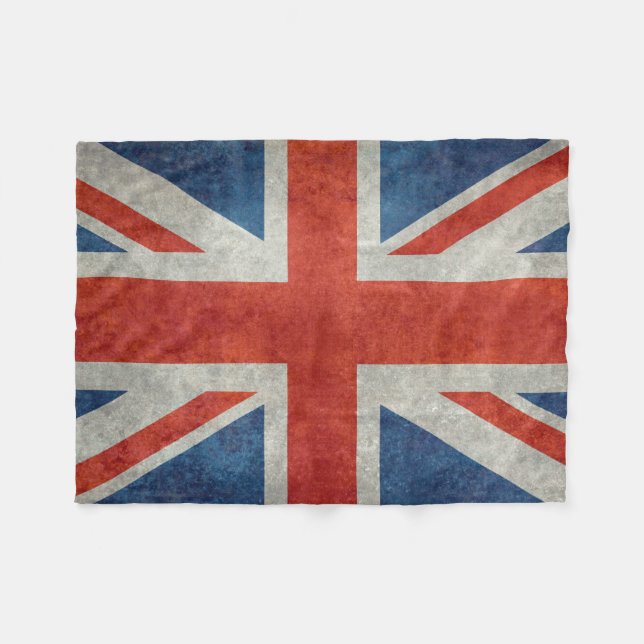 Retro Fleecedecke der BRITISCHEN britischen (Vorderseite (Horizontal))