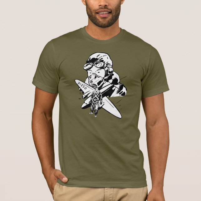 Retro Flieger T-Shirt (Vorderseite)