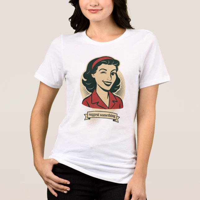 Retro Flirt Tri-Blend Shirt (Vorderseite)